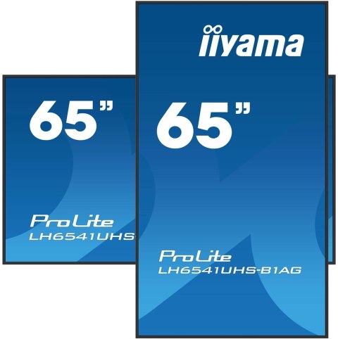 Monitor IIYAMA 164,0 cm (65") LH6541UHS-B1AG 16:9 3xHDMI+USB IPS