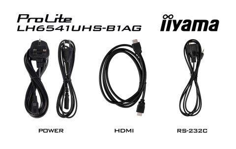 Monitor IIYAMA 164,0 cm (65") LH6541UHS-B1AG 16:9 3xHDMI+USB IPS