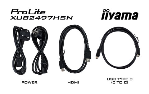 Monitor LCD 23,8" iiyama ProLite XUB2497HSN-W2 60,5cm 1920x1080px Full HD LED Biały