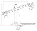 Uchwyt Iiyama DS1002D-B1 - stand z ramieniem regulowanym