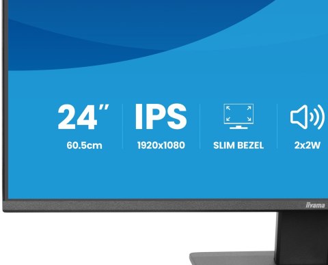 Iiyama ProLite X2493HSU-B1 monitor komputerowy 60,5 cm (23.8") 1920 x 1080 px Full HD LED Czarny