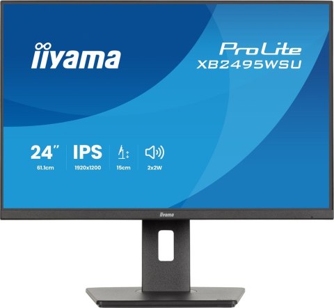 Iiyama ProLite XB2495WSU-B1 monitor komputerowy 61,2 cm (24.1") 1920 x 1200 px Full HD LCD Czarny