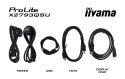 Iiyama ProLite X2793QSU-B1 monitor komputerowy 68,6 cm (27") 2560 x 1440 px Quad HD LED Czarny