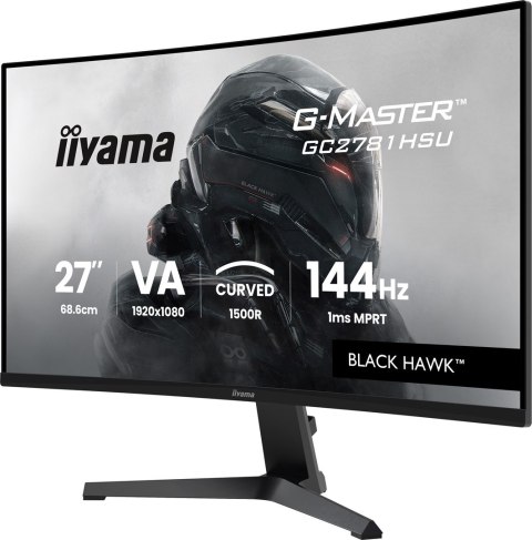 Iiyama G-MASTER GC2781HSU-B1 27" 144H monitor komputerowy 68,6 cm (27") 1920 x 1080 px Czarny