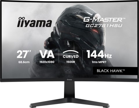 Iiyama G-MASTER GC2781HSU-B1 27" 144H monitor komputerowy 68,6 cm (27") 1920 x 1080 px Czarny