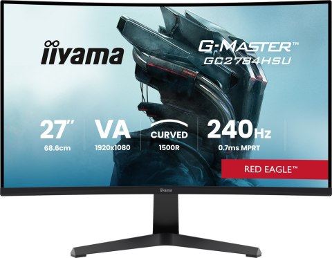 Iiyama G-MASTER GC2784HSU-B1 27" 240H monitor komputerowy 68,6 cm (27") 1920 x 1080 px Czarny
