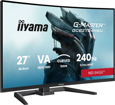 Iiyama G-MASTER GCB2784HSU-B1 27" 240Hz monitor komputerowy 68,6 cm (27") 1920 x 1080 px Czarny