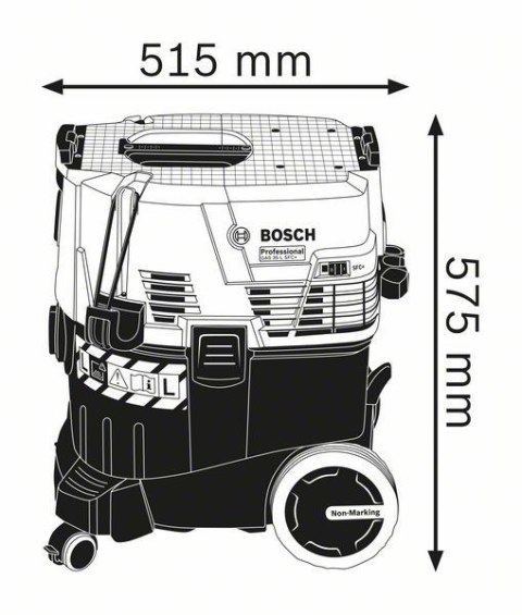 Bosch GAS 35 L SFC+ Professional Czarny, Niebieski 1200 W
