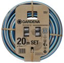 Gardena 18931-20 wąż ogrodowy 20 m Nad ziemią Plastik, Termoplastyczny elastomer Czarny, Niebieski, Szary