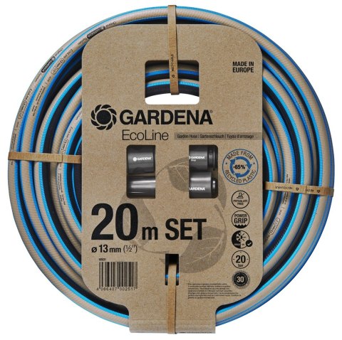 Gardena 18931-20 wąż ogrodowy 20 m Nad ziemią Plastik, Termoplastyczny elastomer Czarny, Niebieski, Szary
