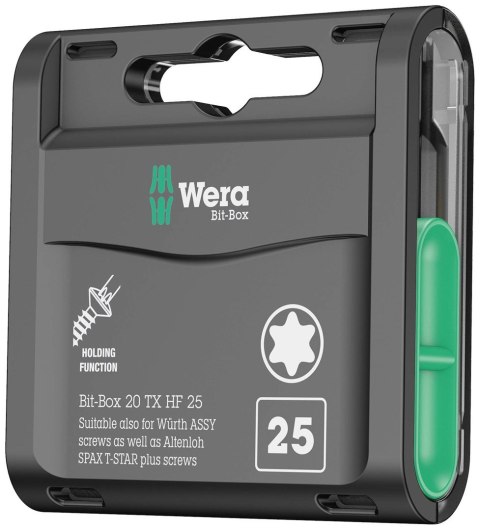 Zestaw Bit-Box 20 TX HF, TX 20MM, 20 sztuk WÜRTH, SPAX