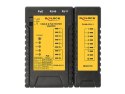 DeLOCK 86107 tester kabli sieciowych Czarny, Żółty