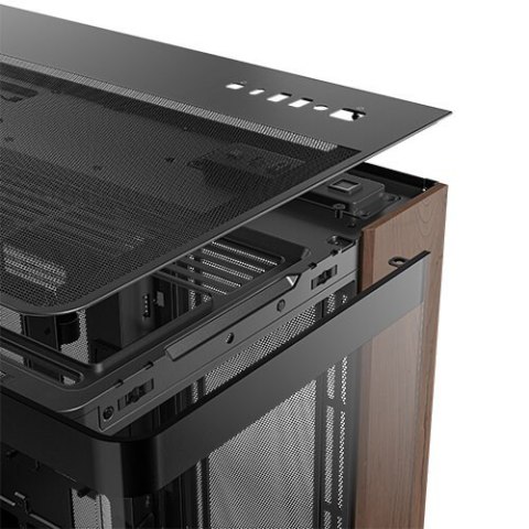 Antec C8 Curve Wood Full Tower Czarny, Przezroczysty, Drewno