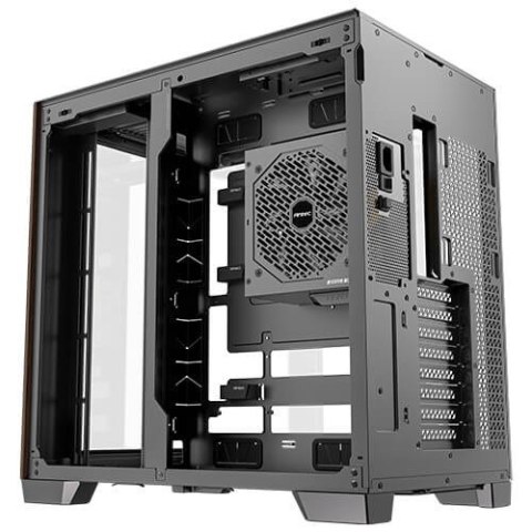 Antec C8 Curve Wood Full Tower Czarny, Przezroczysty, Drewno