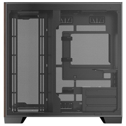 Antec C8 Curve Wood Full Tower Czarny, Przezroczysty, Drewno