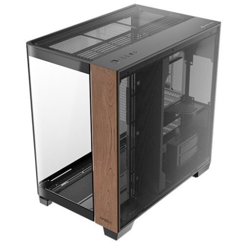 Antec C8 Curve Wood Full Tower Czarny, Przezroczysty, Drewno