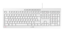Klawiatura CHERRY STREAM Biuro USB QWERTZ Niemiecki Biały