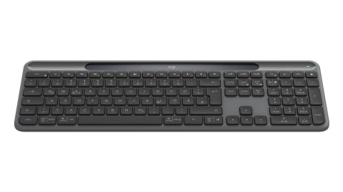 Logitech Signature Slim Solar+ K980 klawiatura Uniwersalne RF Wireless + Bluetooth QWERTZ Niemiecki Grafitowy