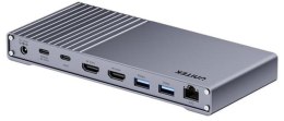 Unitek Potrójna stacja dokująca USB4 40Gb/s,zasilacz 120W