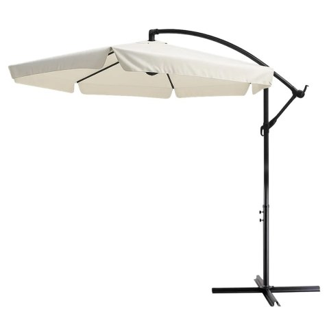 Extralink Black Forest Garden Umbrella with Side Panels, Large 3m Beige Cantilever Parasolowy do patio ze wspornikiem Sześciokąt