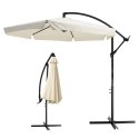 Extralink Black Forest Garden Umbrella with Side Panels, Large 3m Beige Cantilever Parasolowy do patio ze wspornikiem Sześciokąt