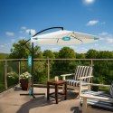 Extralink Black Forest Garden Umbrella with Side Panels, Large 3m Beige Cantilever Parasolowy do patio ze wspornikiem Sześciokąt