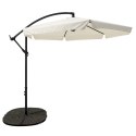 Extralink Black Forest Garden Umbrella with Side Panels, Large 3m Beige Cantilever Parasolowy do patio ze wspornikiem Sześciokąt