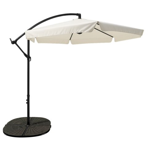 Extralink Black Forest Garden Umbrella with Side Panels, Large 3m Beige Cantilever Parasolowy do patio ze wspornikiem Sześciokąt