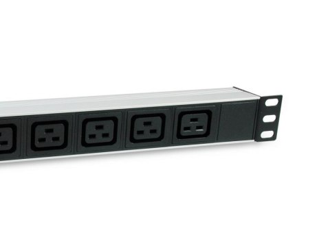 Equip 333319 rozdzielacz zasilania PDU 6 x gniazdo sieciowe 1U Czarny