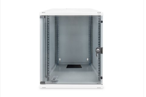 Digitus Szafa sieciowa wisząca 19" 12U rack 540x400, drzwi szyba, szary, niedzielona, niezłożona, 60kg