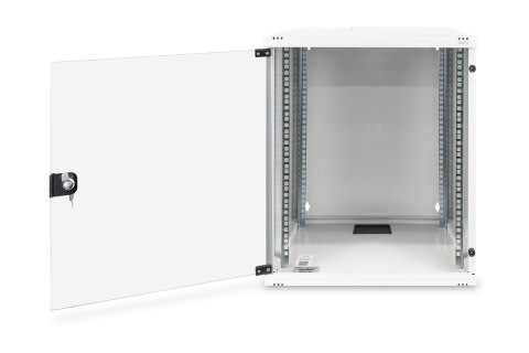 Digitus Szafa sieciowa wisząca 19" 12U rack 540x400, drzwi szyba, szary, niedzielona, niezłożona, 60kg