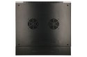 Extralink Szafa rack 6U 600x600 AZH Czarna montowana na ścianie, dwusekcyjna