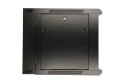 Extralink Szafa rack 6U 600x600 AZH Czarna montowana na ścianie, dwusekcyjna