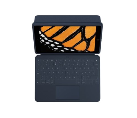 Logitech 920-010361 klawiatura do urządzeń mobilnych QWERTZ Niemiecki Smart Connector Niebieski