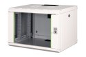 Digitus Szafa sieciowa wisząca Unique 19" 7U rack 600x450, drzwi szyba, szary, niedzielona, złożona, 100kg