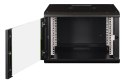 Digitus Szafa sieciowa wisząca Unique 19" 7U rack 600x600, drzwi szyba, czarny, niedzielona, złożona, 100kg