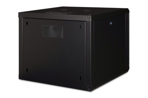 Digitus Szafa sieciowa wisząca Unique 19" 9U rack 600x600, drzwi szyba, czarny, niedzielona, złożona, 100kg