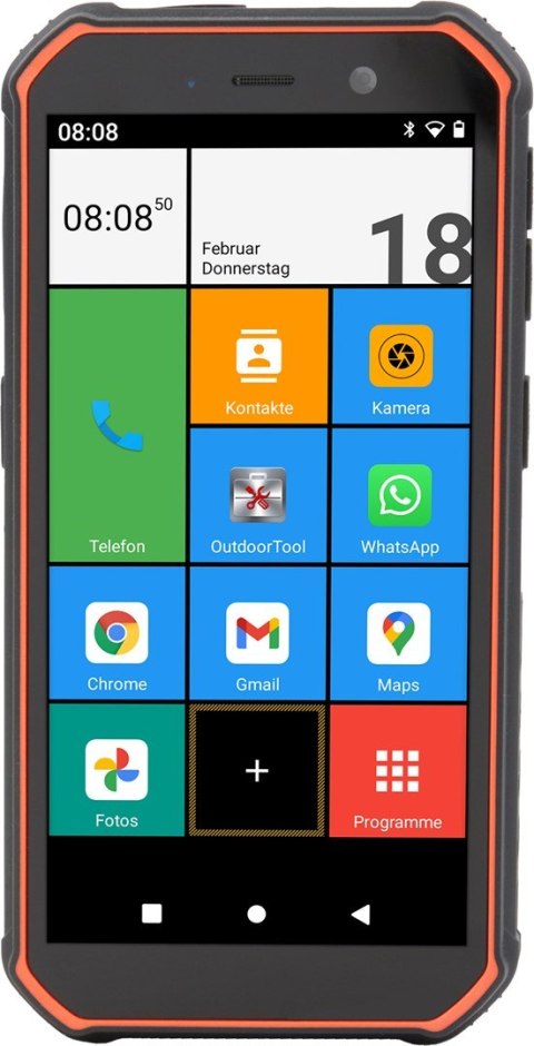 Telefon Olympia TREK 14cm (5.5") Dual SIM Android 10.0 4G USB Type-C 3GB 32GB 5000mAh - Pomarańczowy