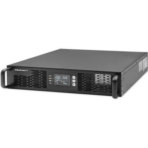 Qoltec 52285 zasilacz UPS Podwójnej konwersji (online) 1 kVA 1000 W 2 x gniazdo sieciowe