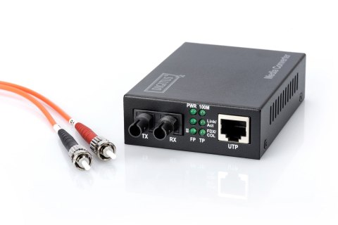 Digitus Fast Ethernet Media Converter, RJ45 / ST