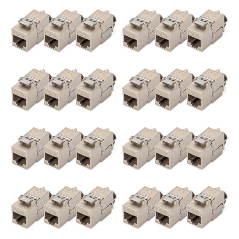 Digitus Moduł Keystone CAT 6A, ekranowany z inteligentnym menedżerem kabli, zestaw (24 szt.)
