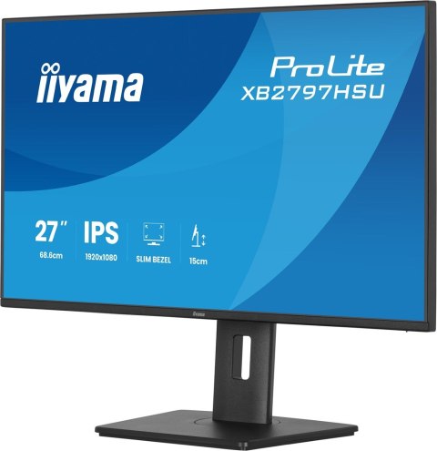 Iiyama ProLite XB2797HSU-B1 monitor komputerowy 68,6 cm (27") 1920 x 1080 px Full HD LED Czarny
