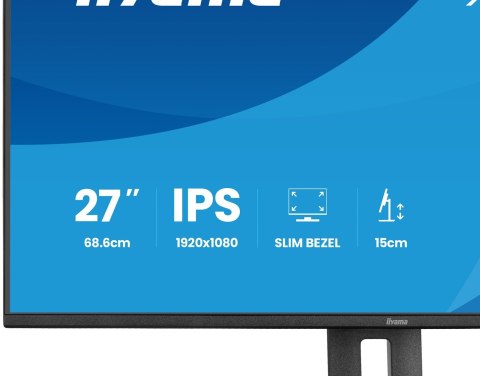 Iiyama ProLite XB2797HSU-B1 monitor komputerowy 68,6 cm (27") 1920 x 1080 px Full HD LED Czarny