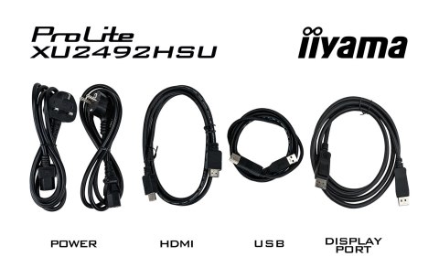 Iiyama ProLite monitor komputerowy 60,5 cm (23.8") 1920 x 1080 px Full HD LED Czarny