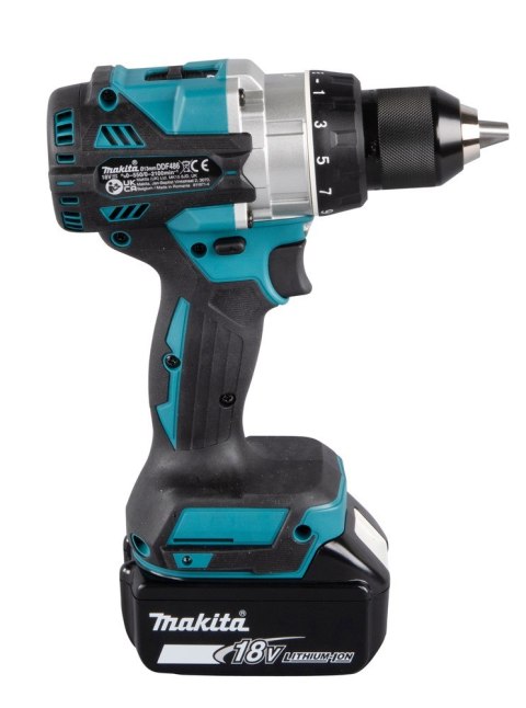 Akumulatorowa wiertarko-wkrętarka LXT Makita DDF486RTJ (18V • 130 Nm • 0 - 2100 obr./min)