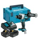 Akumulatorowa wiertarko-wkrętarka LXT Makita DDF486RTJ (18V • 130 Nm • 0 - 2100 obr./min)