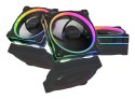 ASUS Prime MR120 Fan ARGB Reverse Black 3in1 Obudowa komputera Wentylator 12 cm Czarny 3 szt.