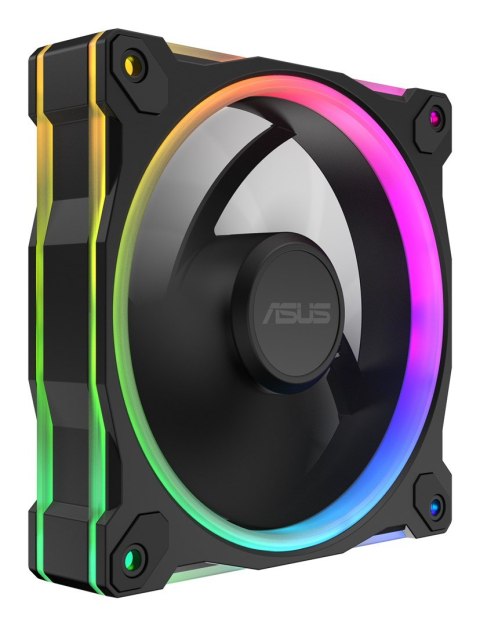 ASUS Prime MR120 Fan ARGB Reverse Black 3in1 Obudowa komputera Wentylator 12 cm Czarny 3 szt.