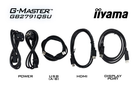 Iiyama G-MASTER GB2791QSU-B1 monitor komputerowy 68,6 cm (27") 2560 x 1440 px Wide Quad HD Czarny