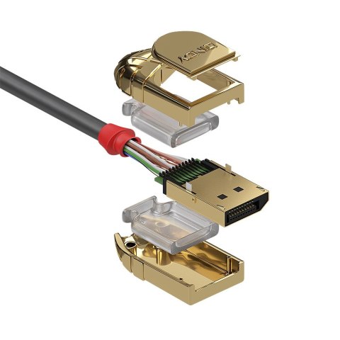 Lindy 36292 kabel DisplayPort 2 m Złoto